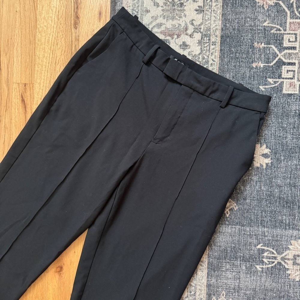 Madewell Black Fairbanks Pintuck Trouser Pants 12 - Picture 6 of 9